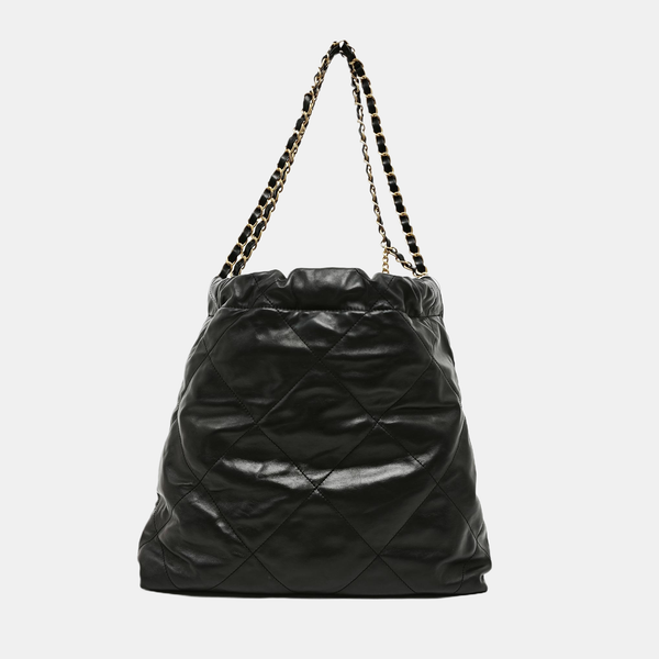 CHANEL 22 Small Quilted Calfskin Black