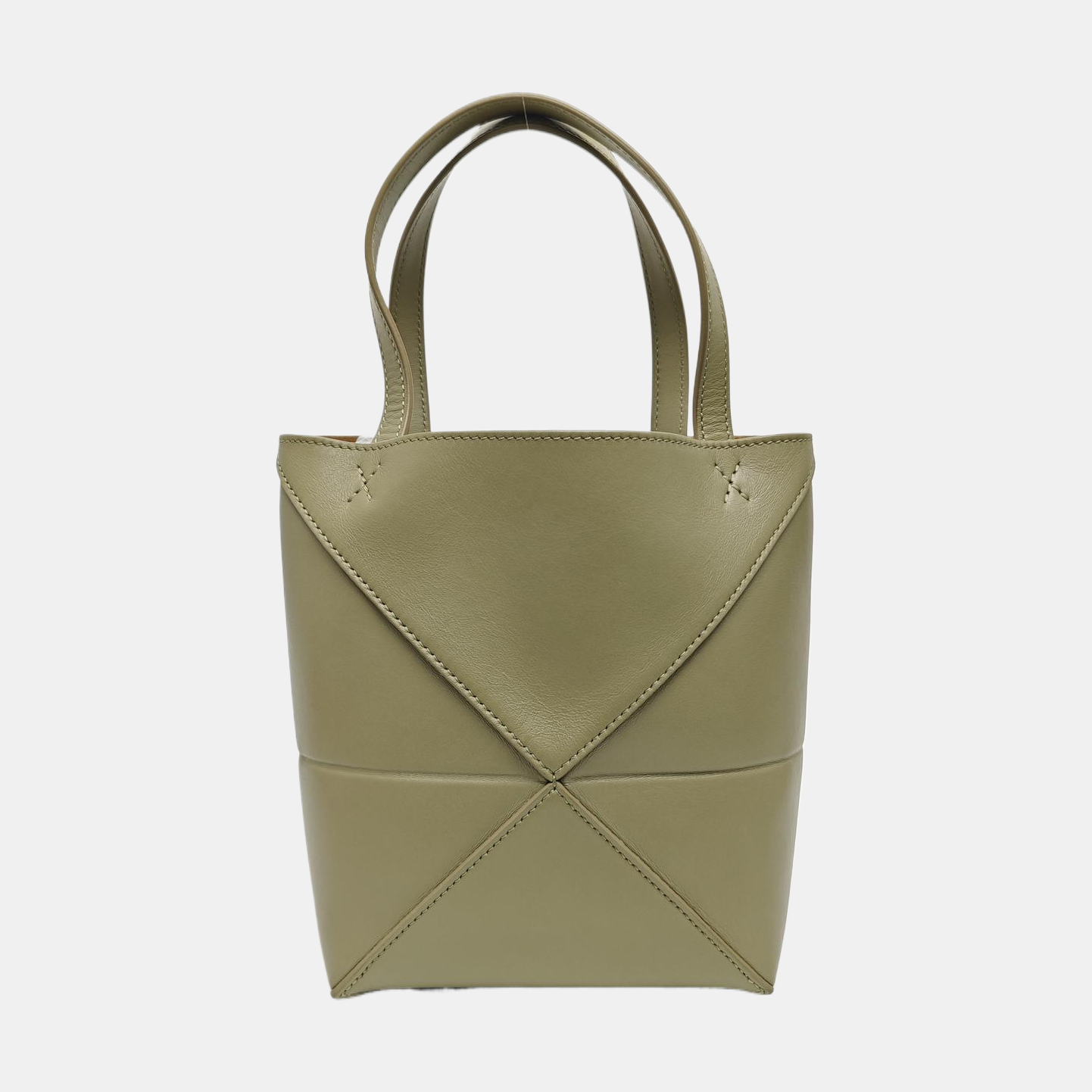 Puzzle Fold Mini Calfskin Green