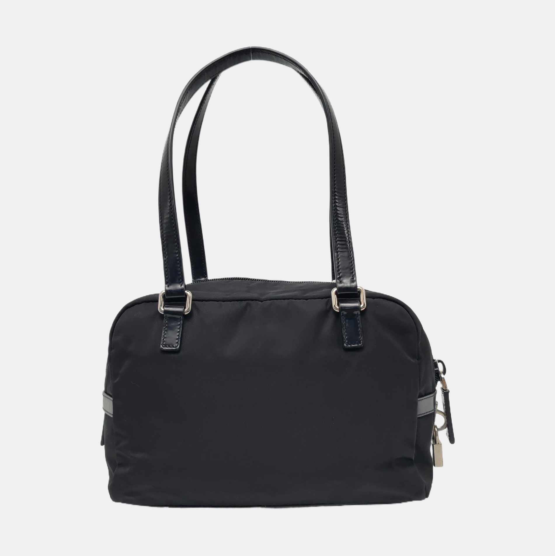 Nylon Shoulder Bag Black