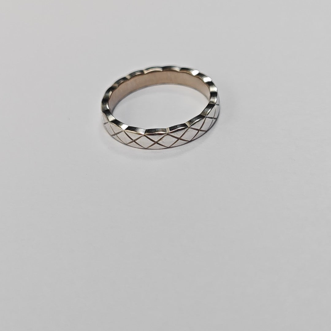 COCOCRUSH 18k White Gold Silver Ring EU 50