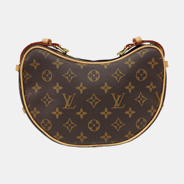 CROISSANT Monogram Coated Canvas Brown