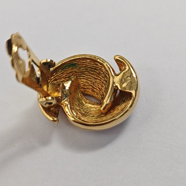Metal Gold Clip On Earrings