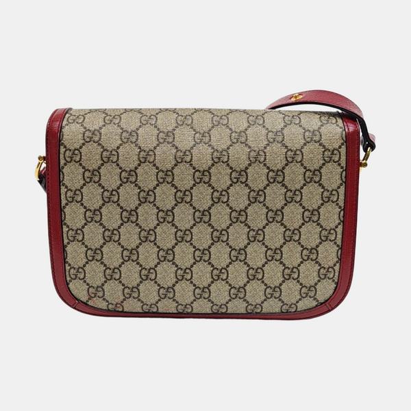 Horsebit 1955 Small Monogram Coated Canvas Beige