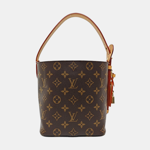 ALL IN BB Monogram Coated Canvas Brown
