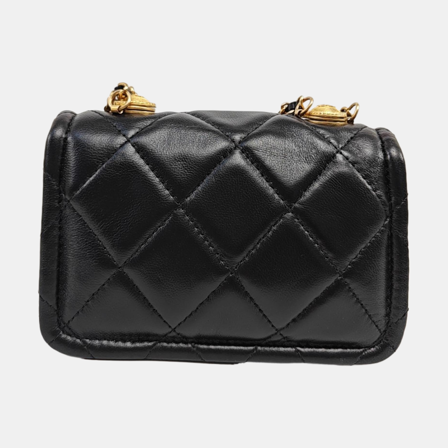 BIJOUX FLAP Quilted Lambskin Black