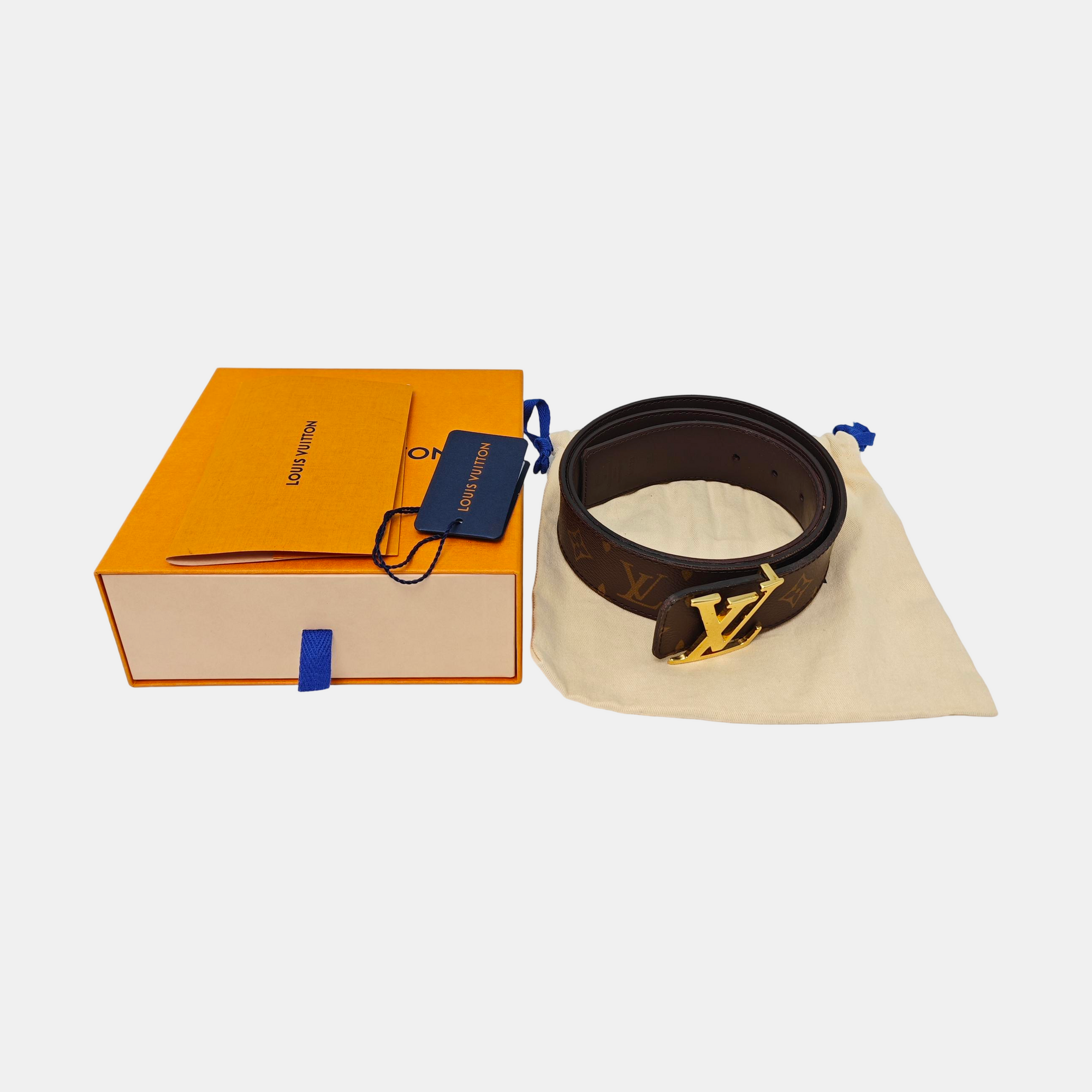Coated Canvas Belt Brown