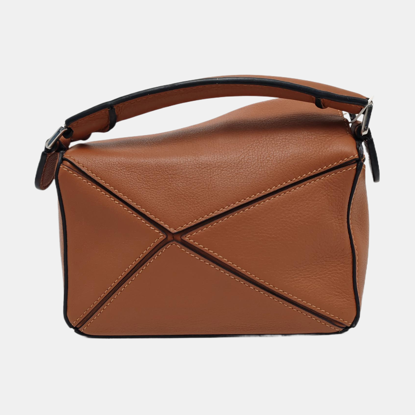 Authenticated pre-owned  Puzzle Mini Calfskin Brown - Crossbody Bag at Looply