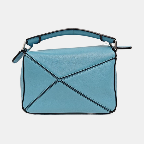 Puzzle Mini Calfskin Blue