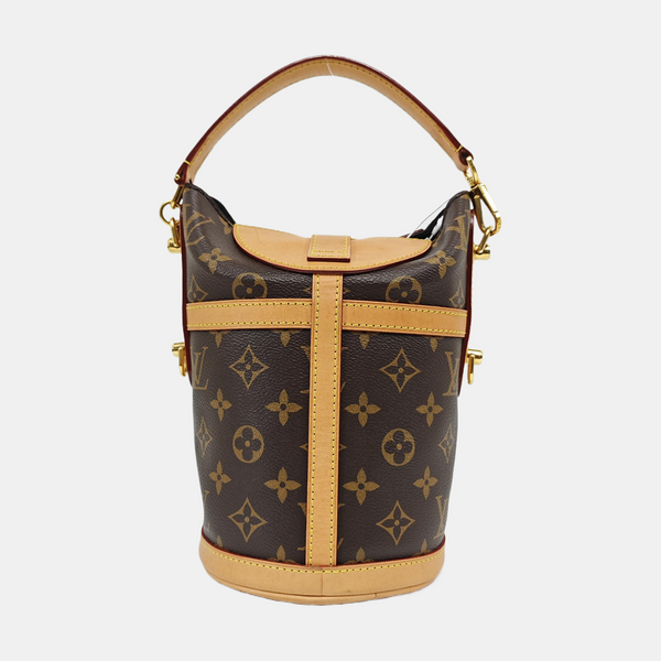 DUFFLE Monogram Coated Canvas Brown