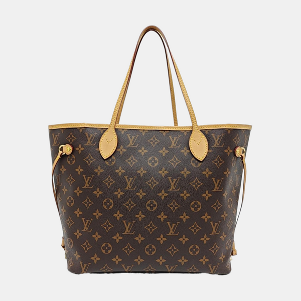 NEVERFULL MM Monogram Coated Canvas Brown