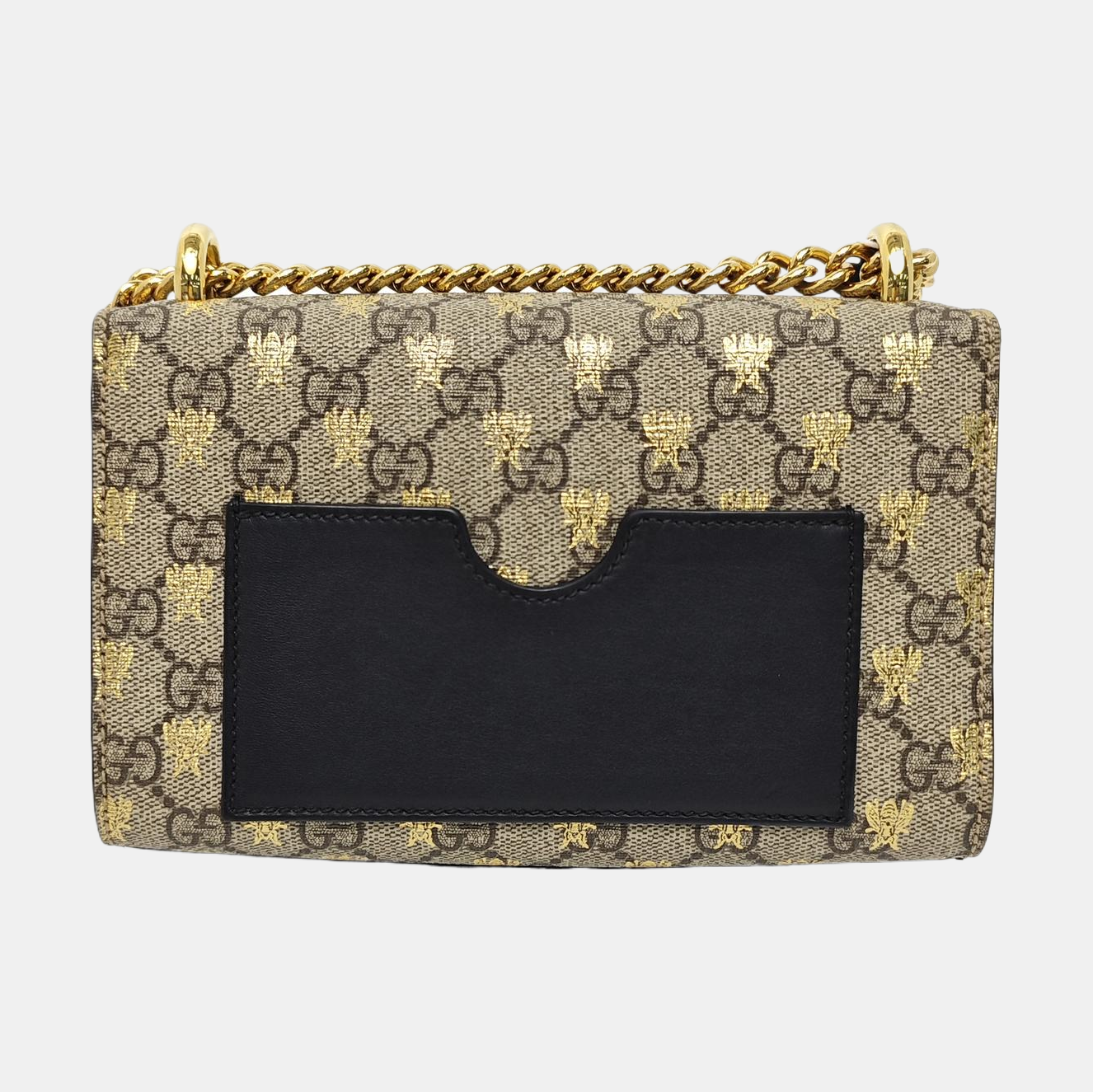 Padlock Small Monogram Coated Canvas Beige