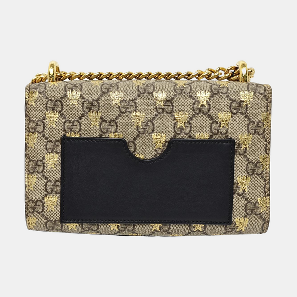 Padlock Small Monogram Coated Canvas Beige