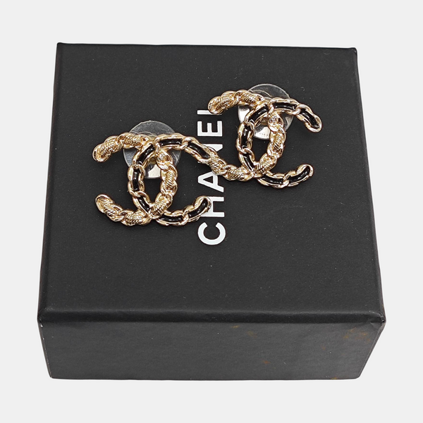 Metal Gold Stud Earrings