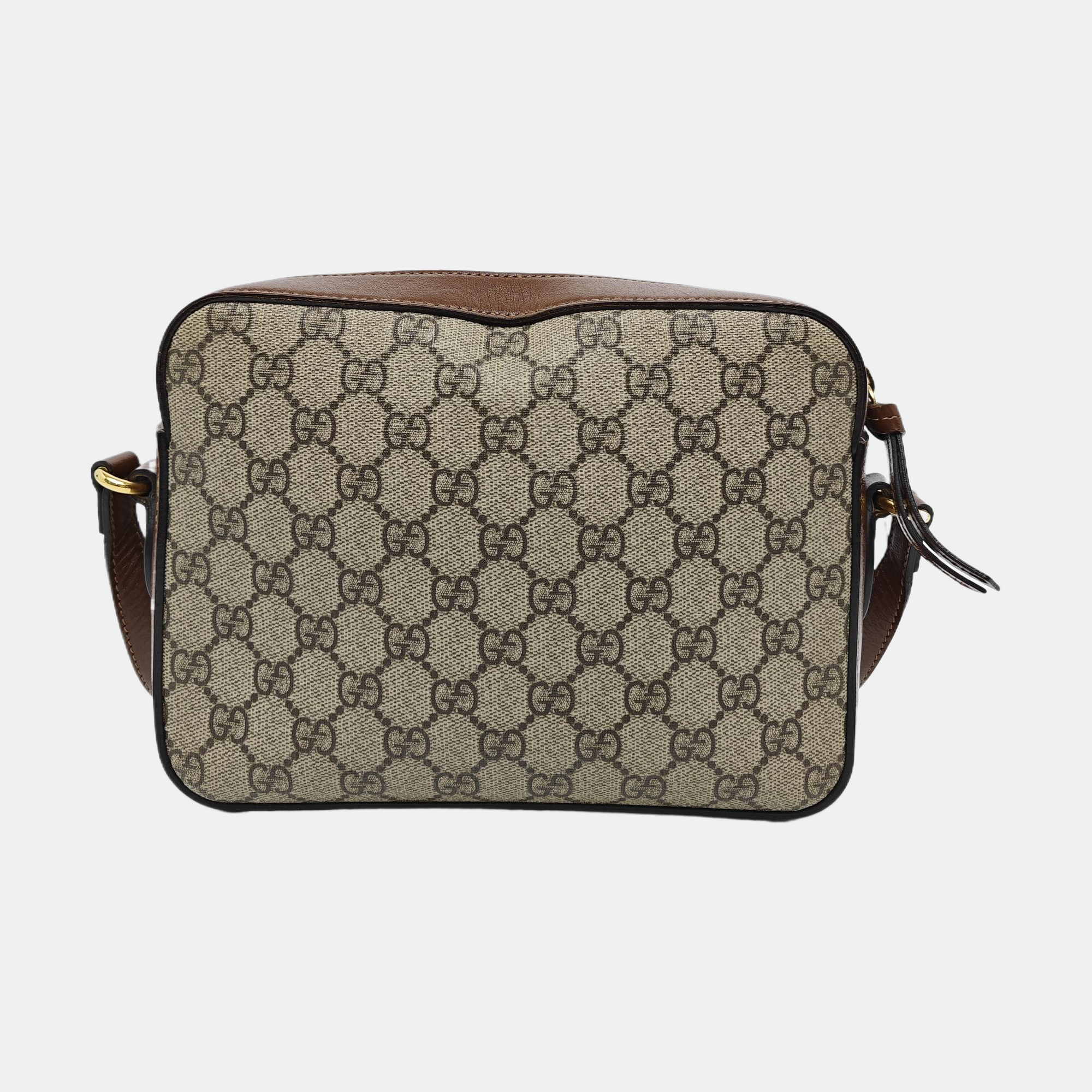 Horsebit 1955 Small Coated Canvas Beige