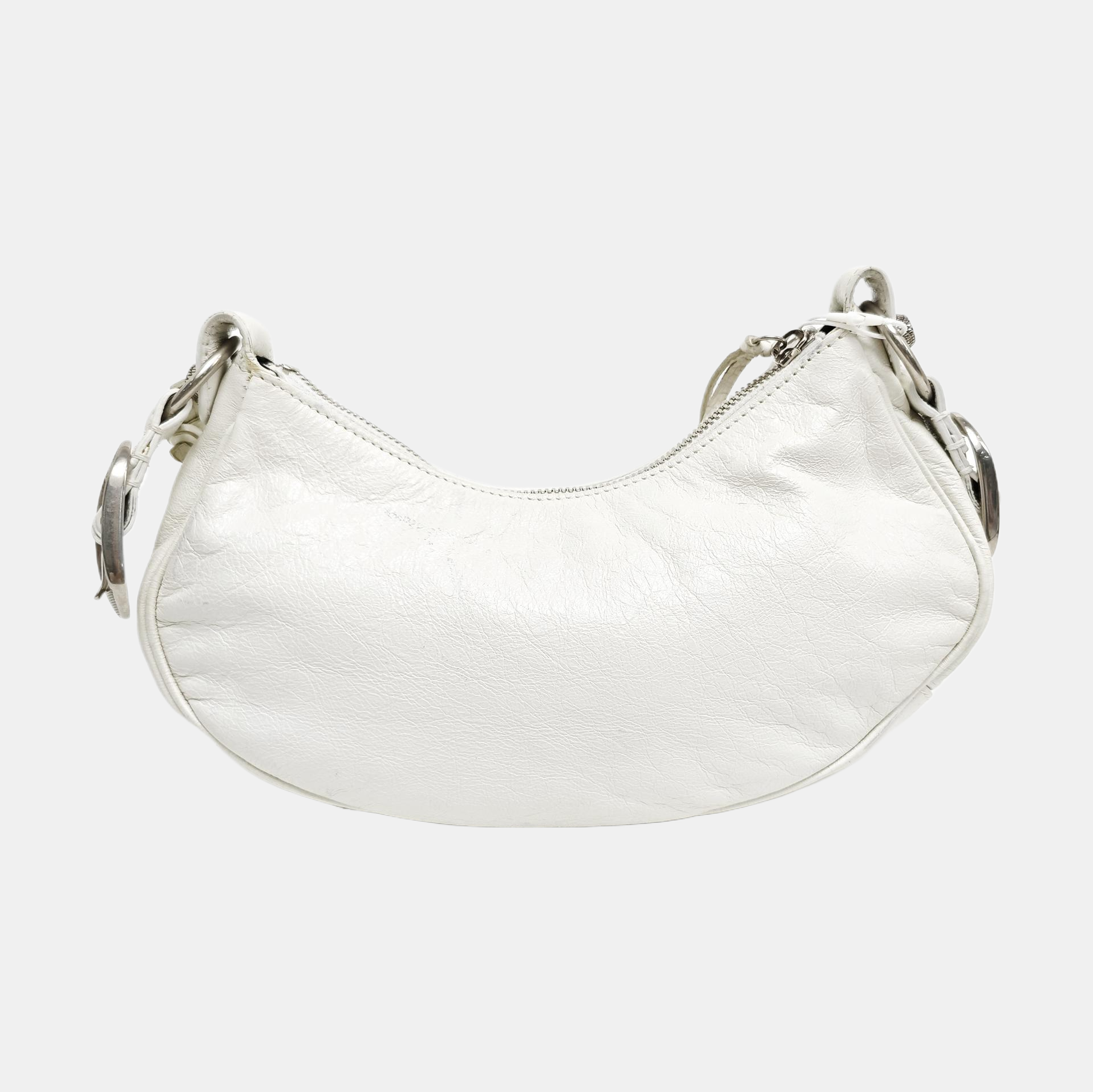 Le Cagole Mini Calfskin White