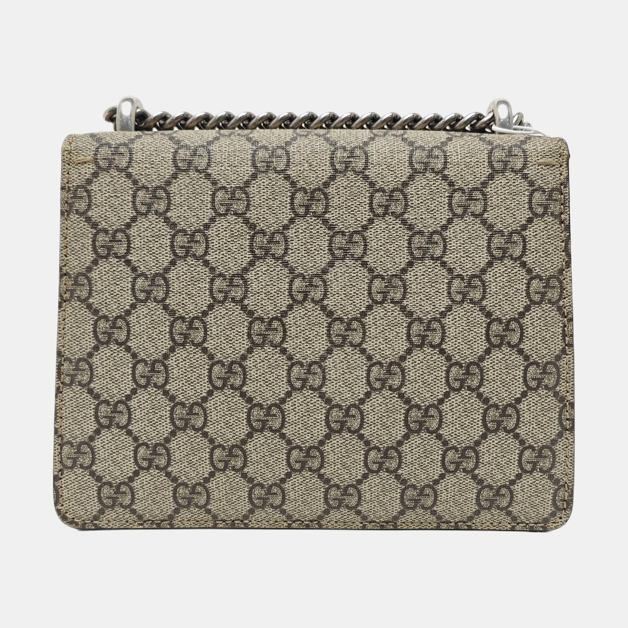 Dionysus Mini Monogram Coated Canvas Beige