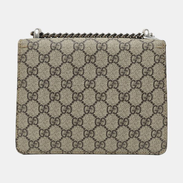 Dionysus Mini Monogram Coated Canvas Beige