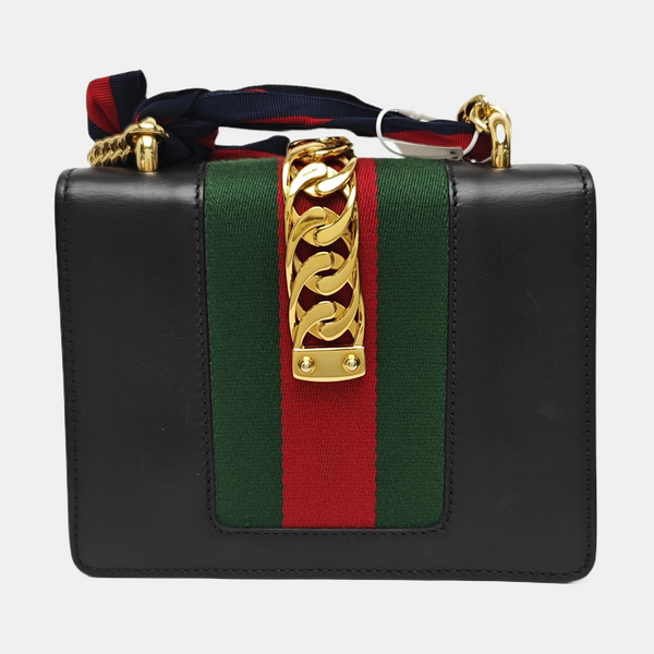 Sylvie Mini Calfskin Black