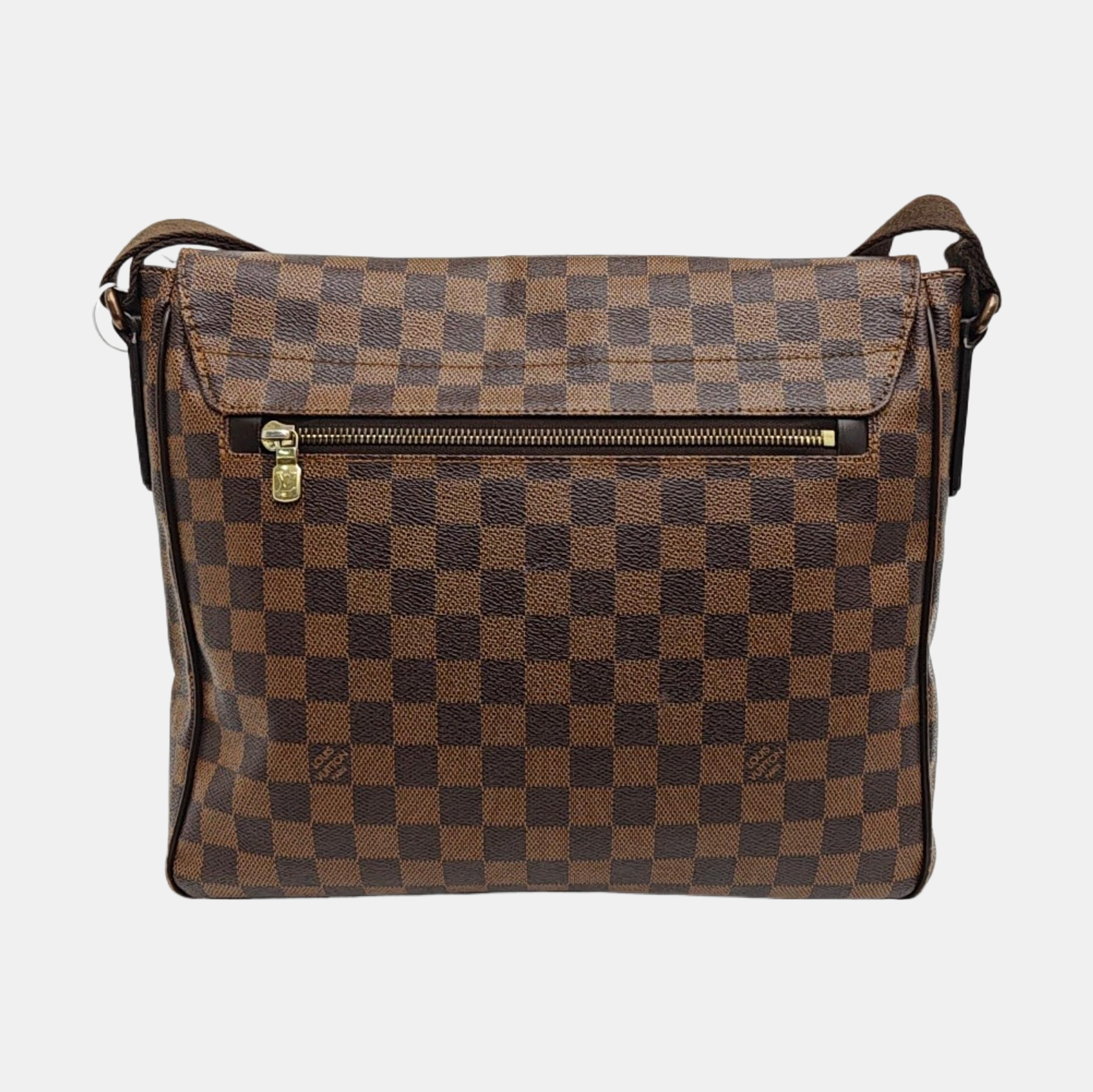 DISTRICT MM Damier Ebene Coated Canvas Brown