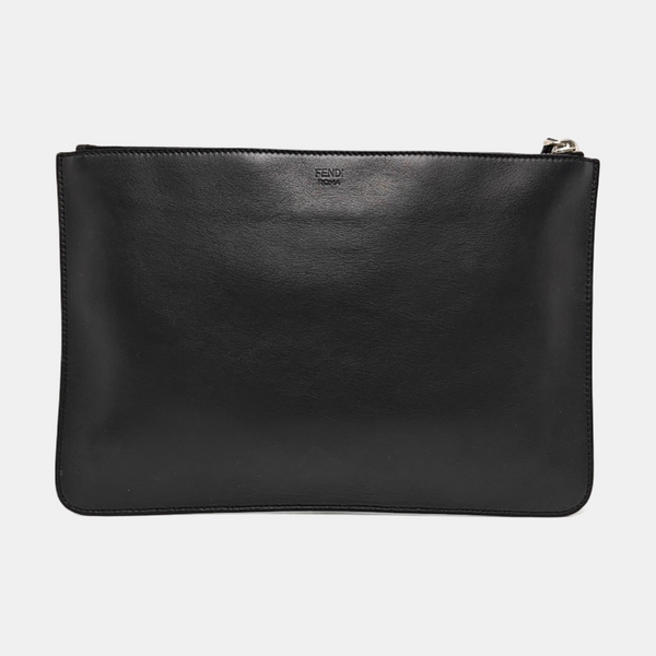 Authenticated pre-owned  Monster Calfskin Black - Clutch at Looply