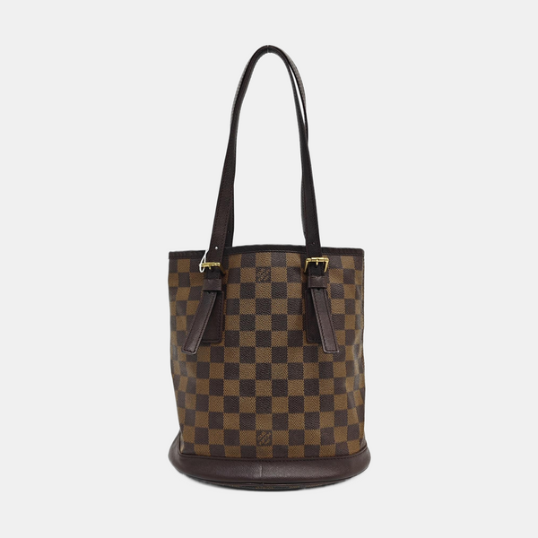 BUCKET PM Damier Ebene Coated Canvas Brown