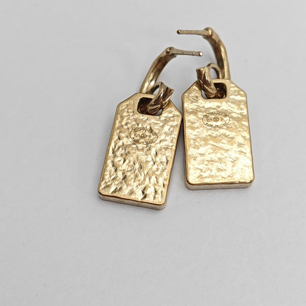 Metal Gold Stud Earrings