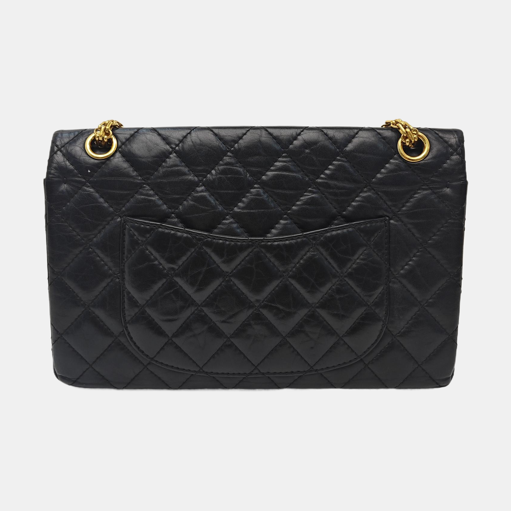 2.55 227 (jumbo) Quilted Calfskin Black
