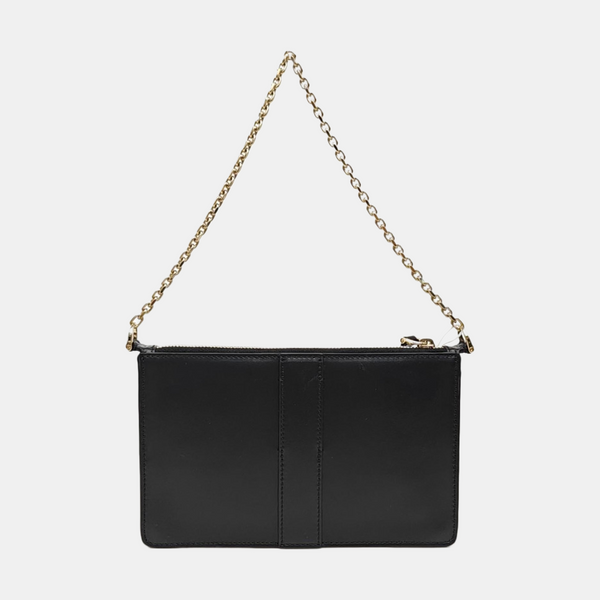 Calfskin Top Handle Bag Black