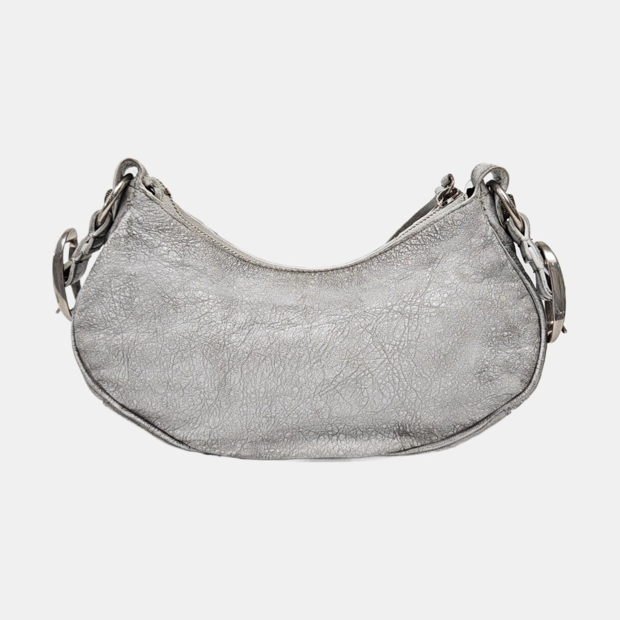 Le Cagole Mini Lambskin Silver