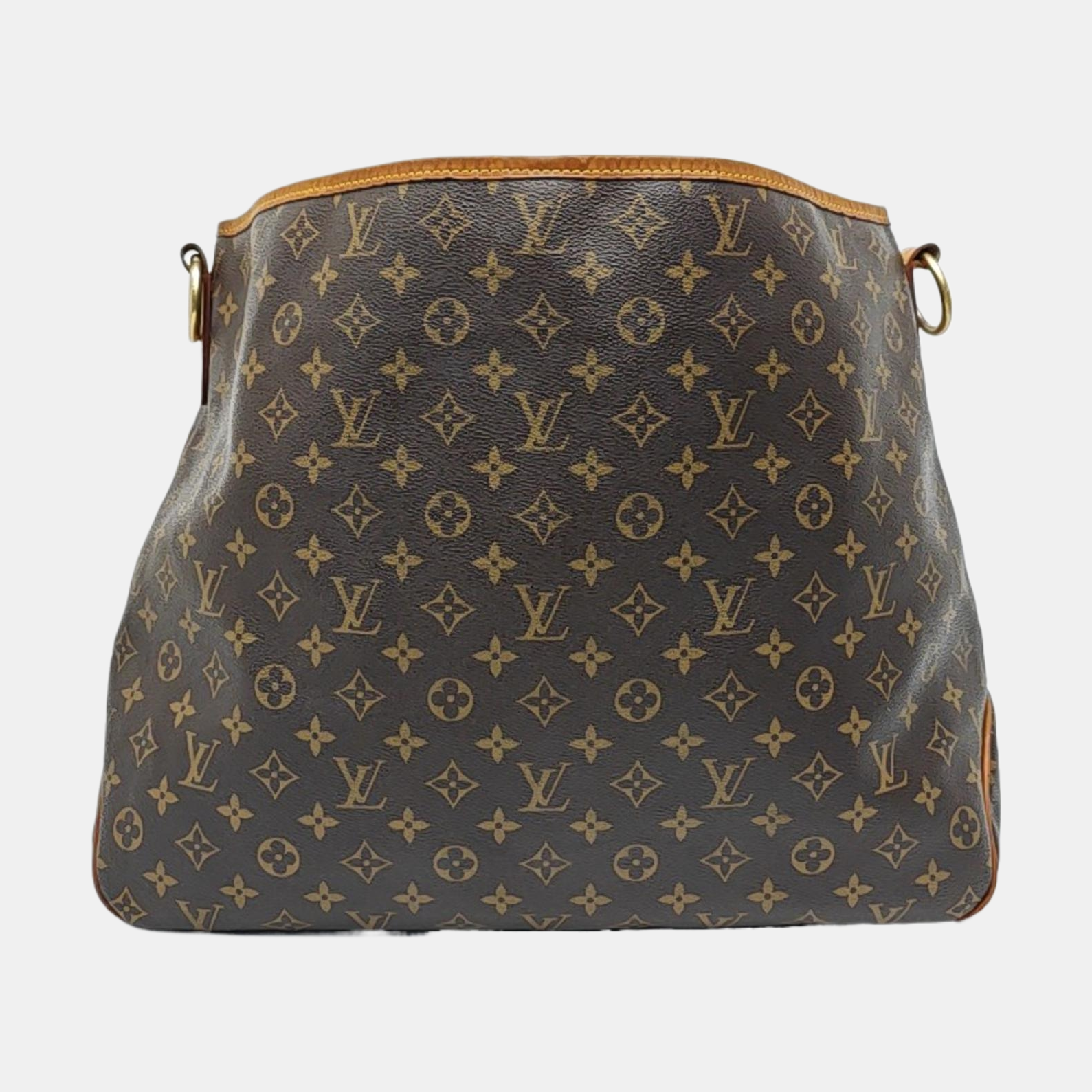 Monogram Coated Canvas Tote Bag Brown
