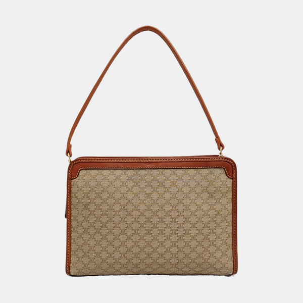 MACADAM CLUTCHES Coated Canvas Beige