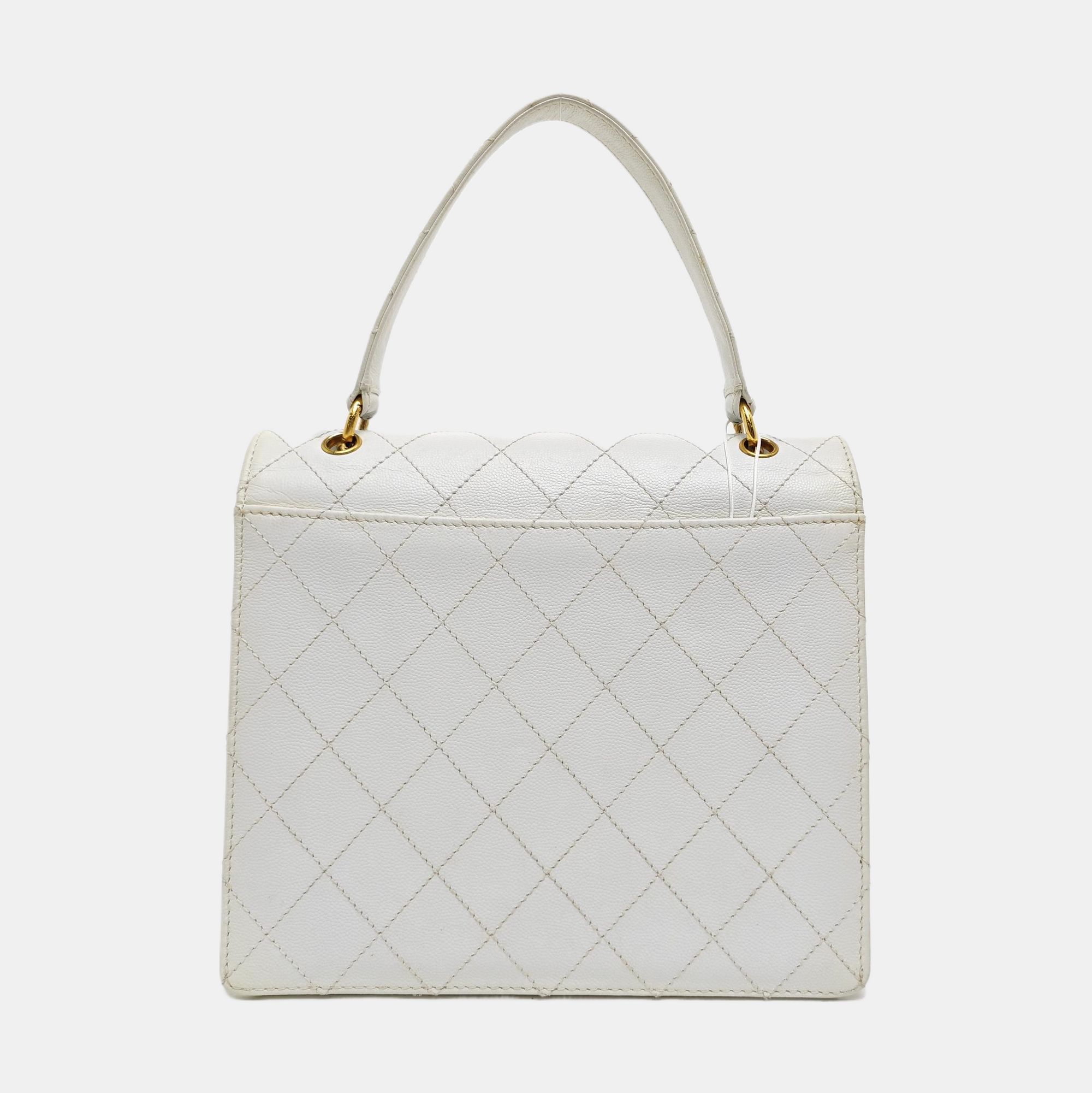 Quilted Calfskin White
