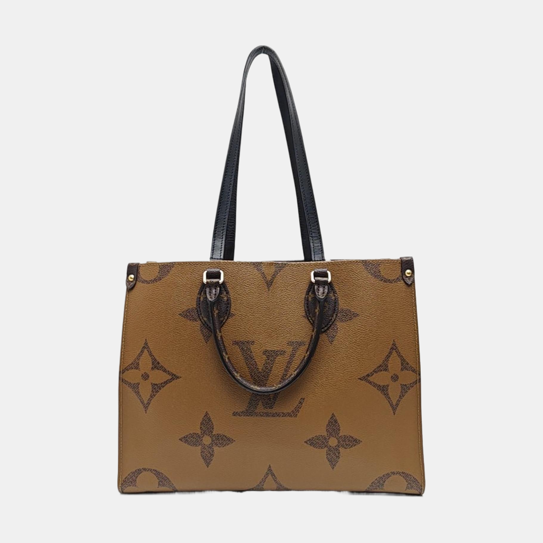 ONTHEGO MM Monogram Coated Canvas Brown
