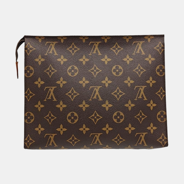 TOILET POCKET 26 Monogram Coated Canvas Brown