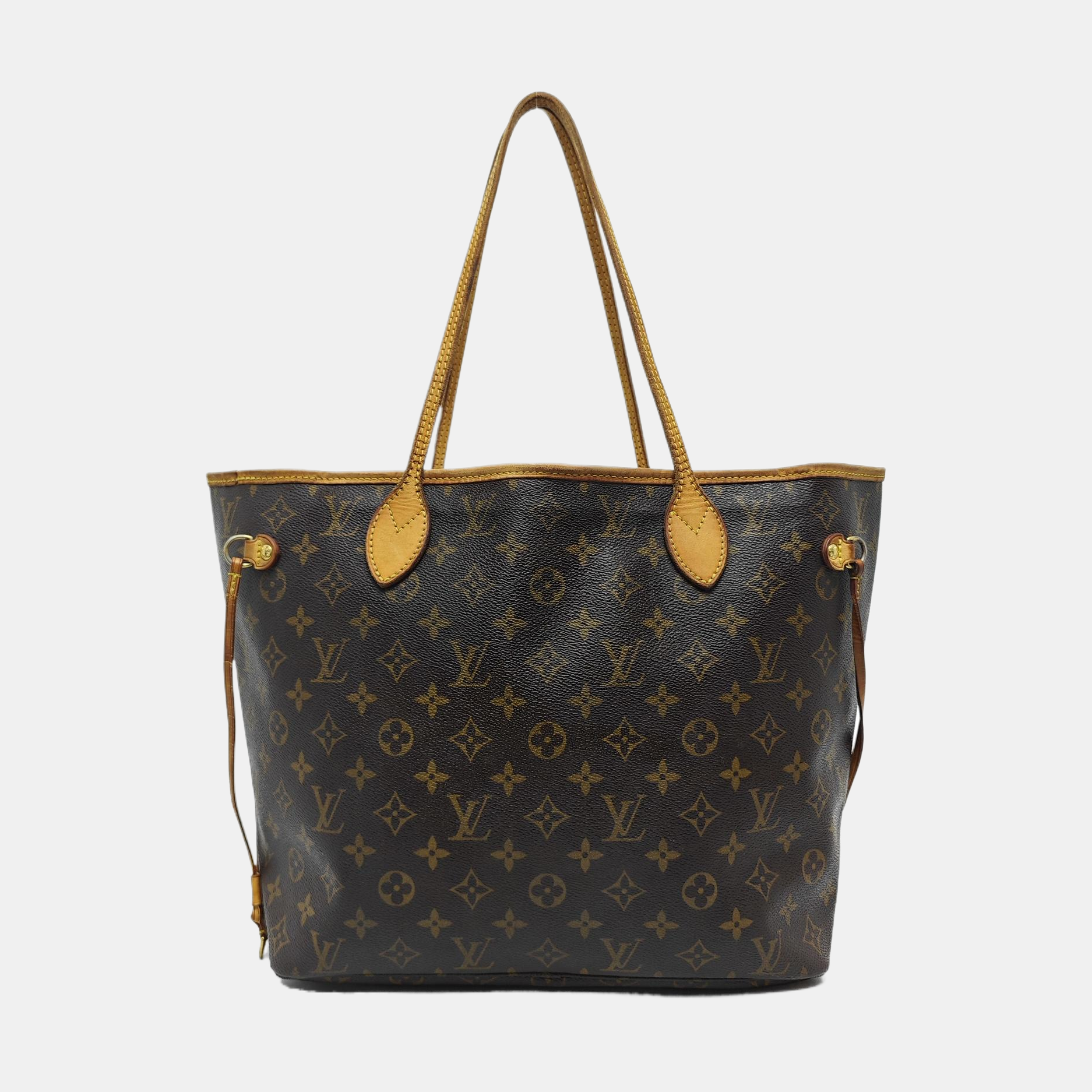 NEVERFULL MM Monogram Coated Canvas Brown
