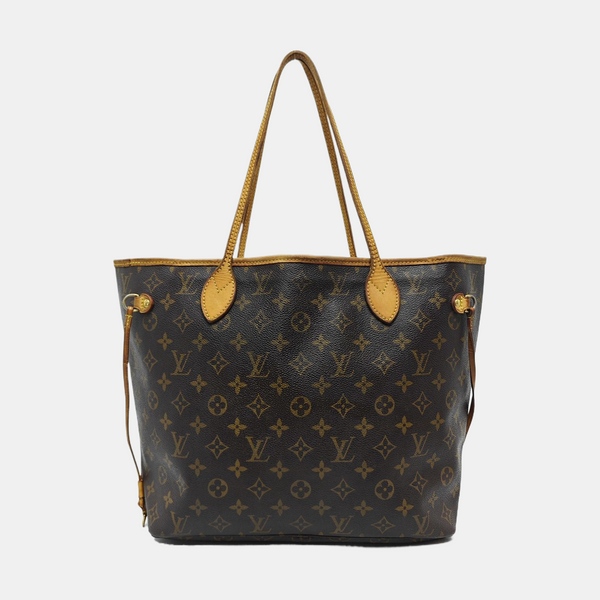 NEVERFULL MM Monogram Coated Canvas Brown