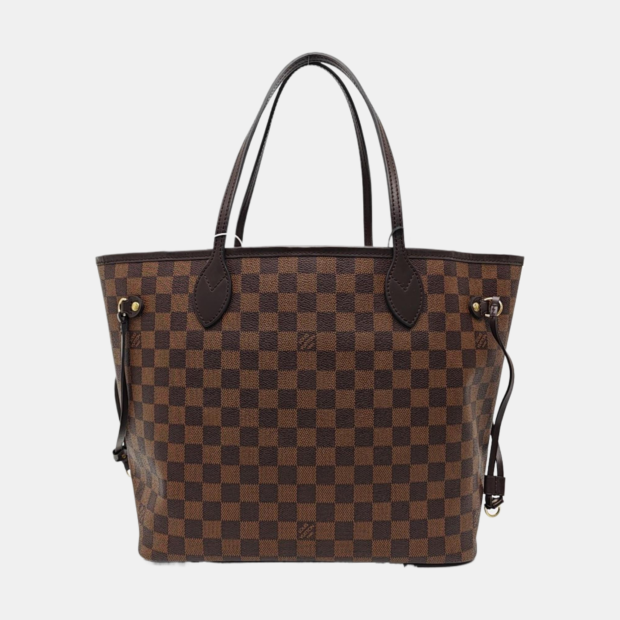 NEVERFULL MM Damier Ebene Coated Canvas Brown