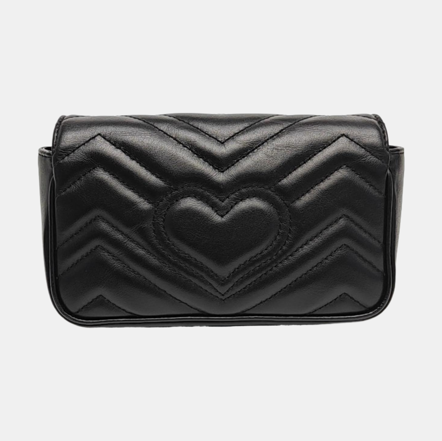 GG Marmont Mini Quilted Calfskin Black