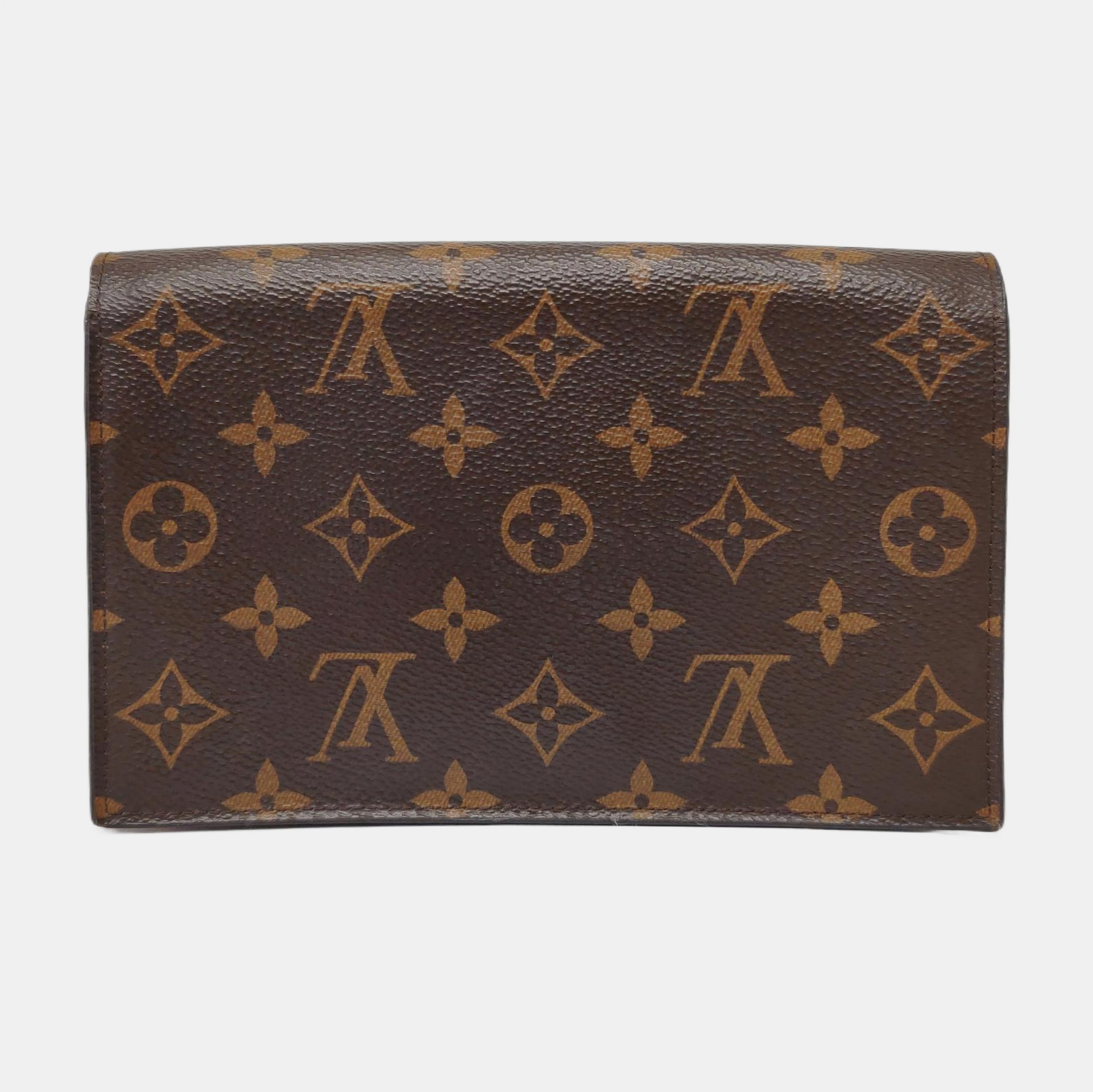 FLORE Monogram Coated Canvas Brown