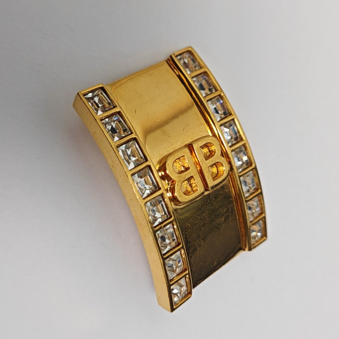 Metal Gold Clip On Earrings
