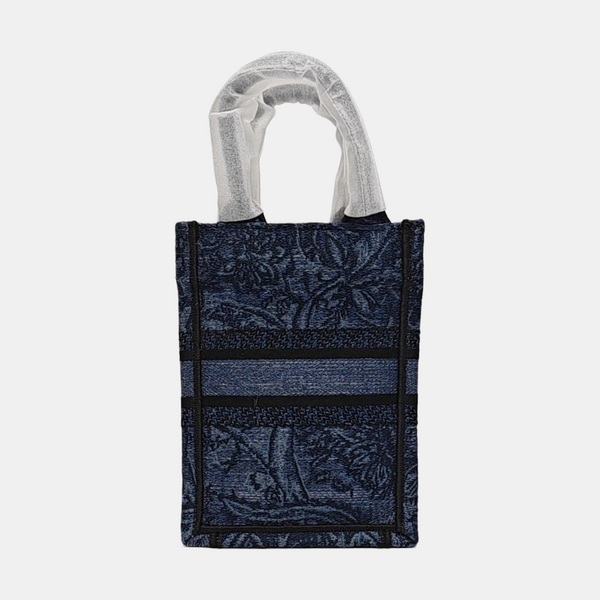 Authenticated pre-owned  Book Tote Mini Canvas Blue - Tote Bag at Looply