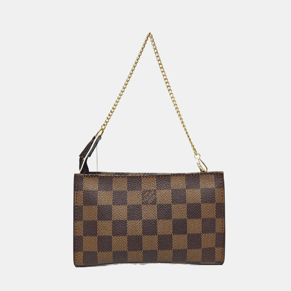 JOSÉPHINE 15 Damier Ebene Coated Canvas Brown