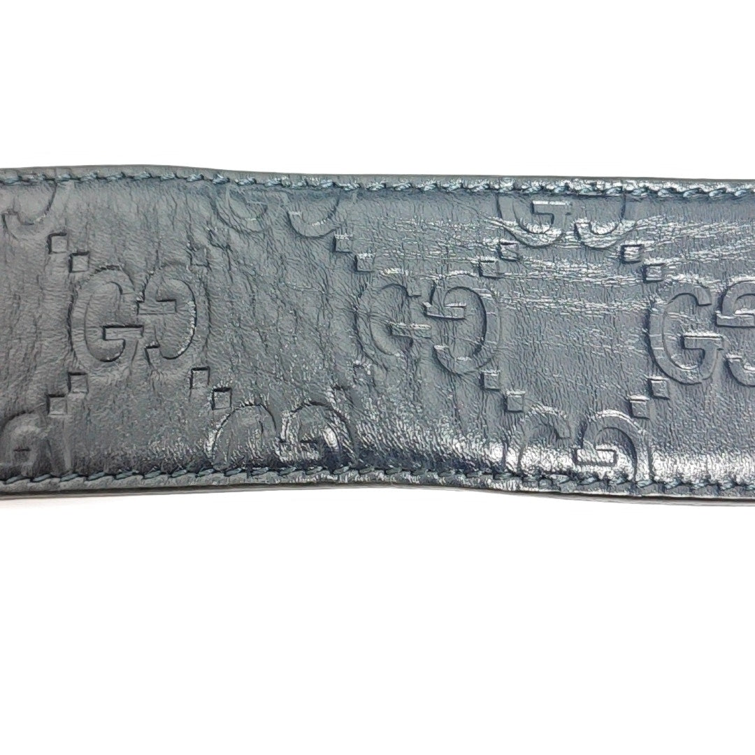 Leather Belt Blue