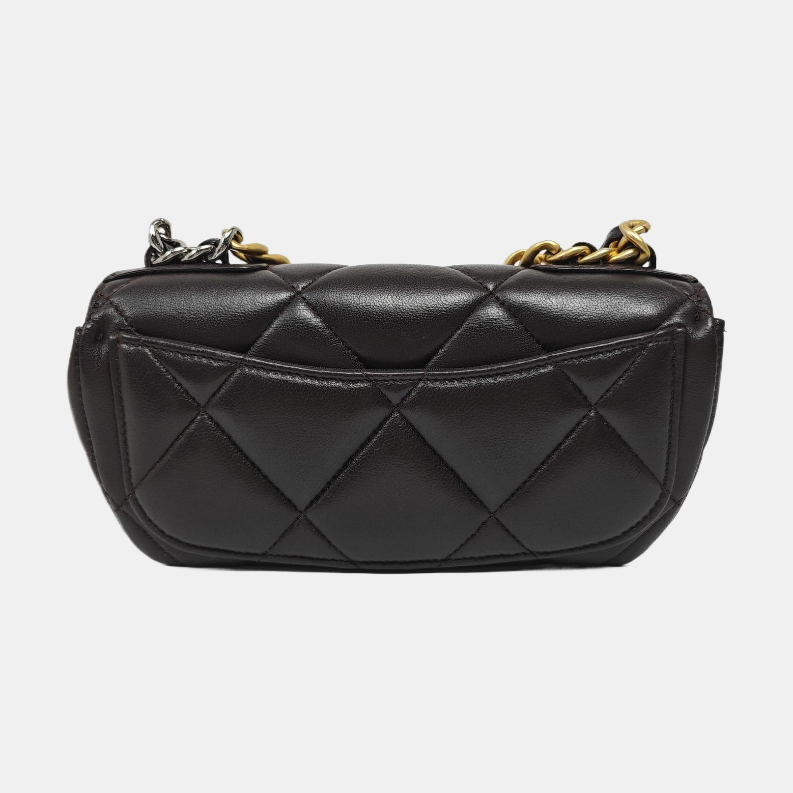 CHANEL 19 Quilted Lambskin Brown