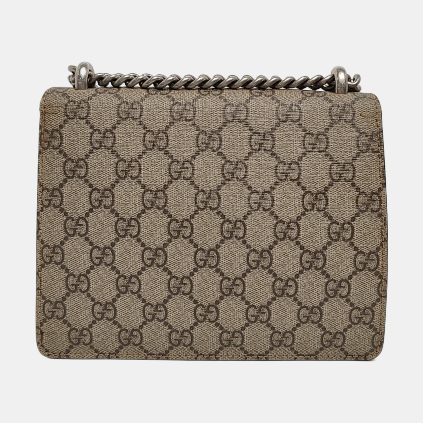 Dionysus Mini Monogram Coated Canvas Beige