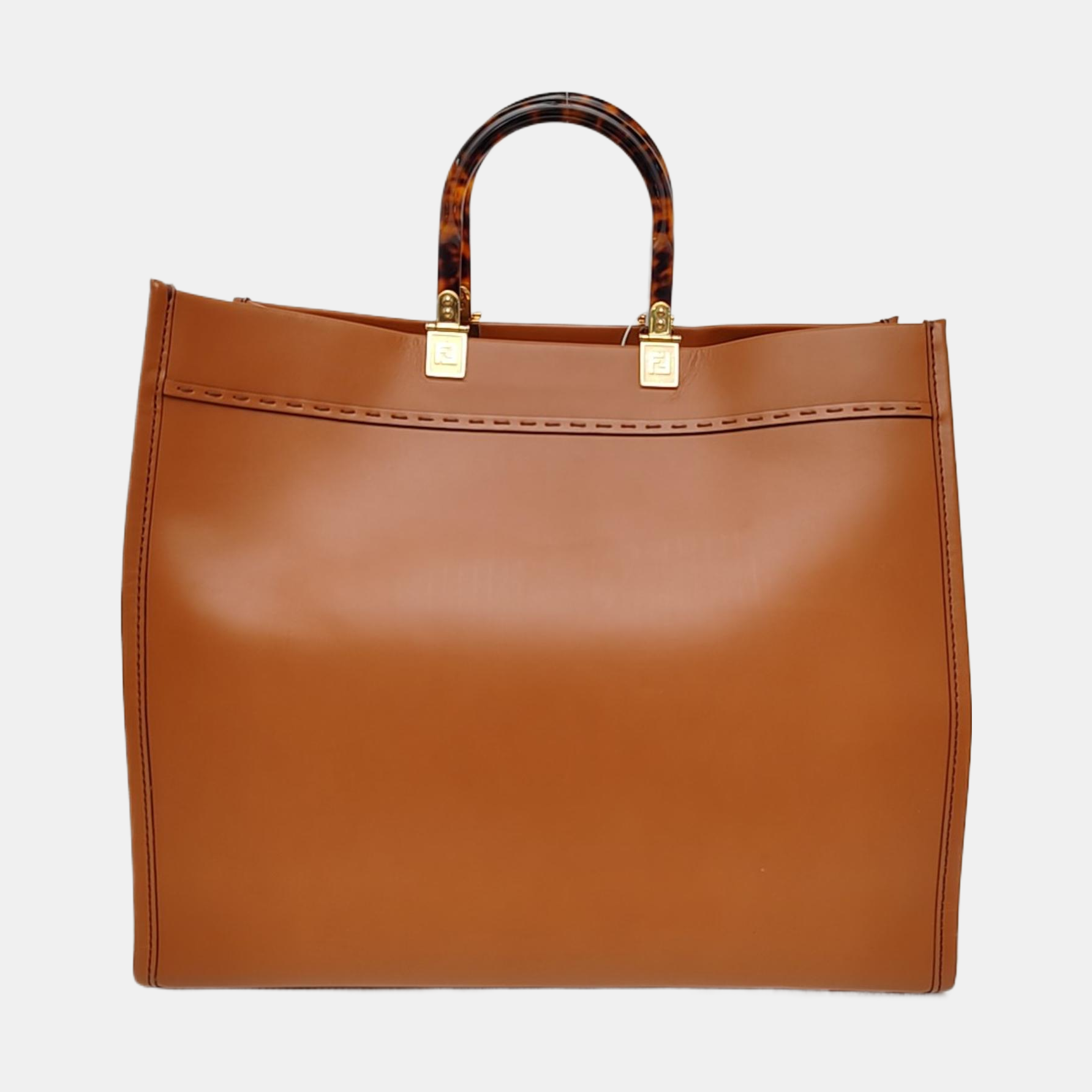 Authenticated pre-owned  Sunshine Large Calfskin Brown - Top Handle Bag at Looply