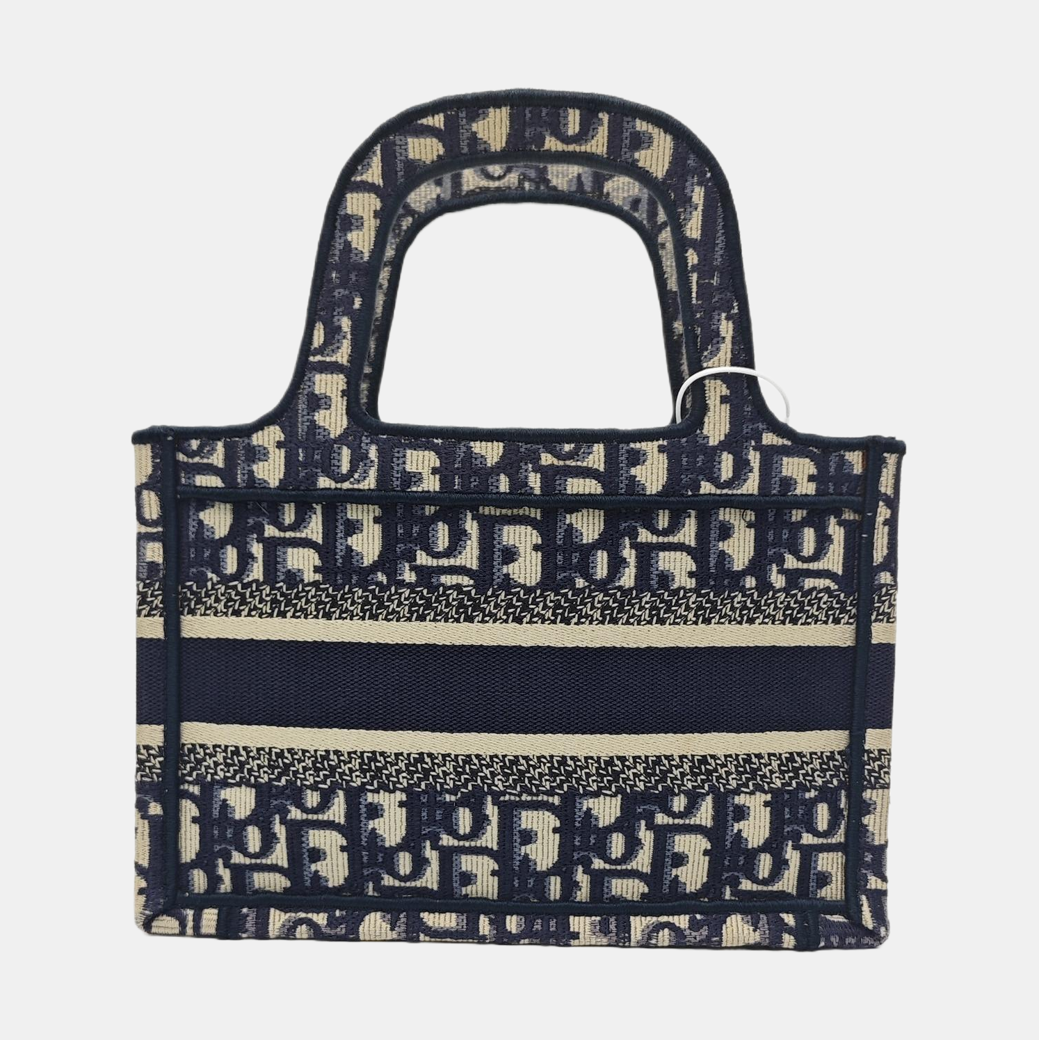 Book Tote Mini Oblique Canvas Blue