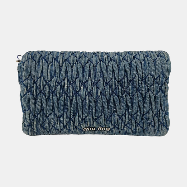 Crystal Quilted Denim Blue
