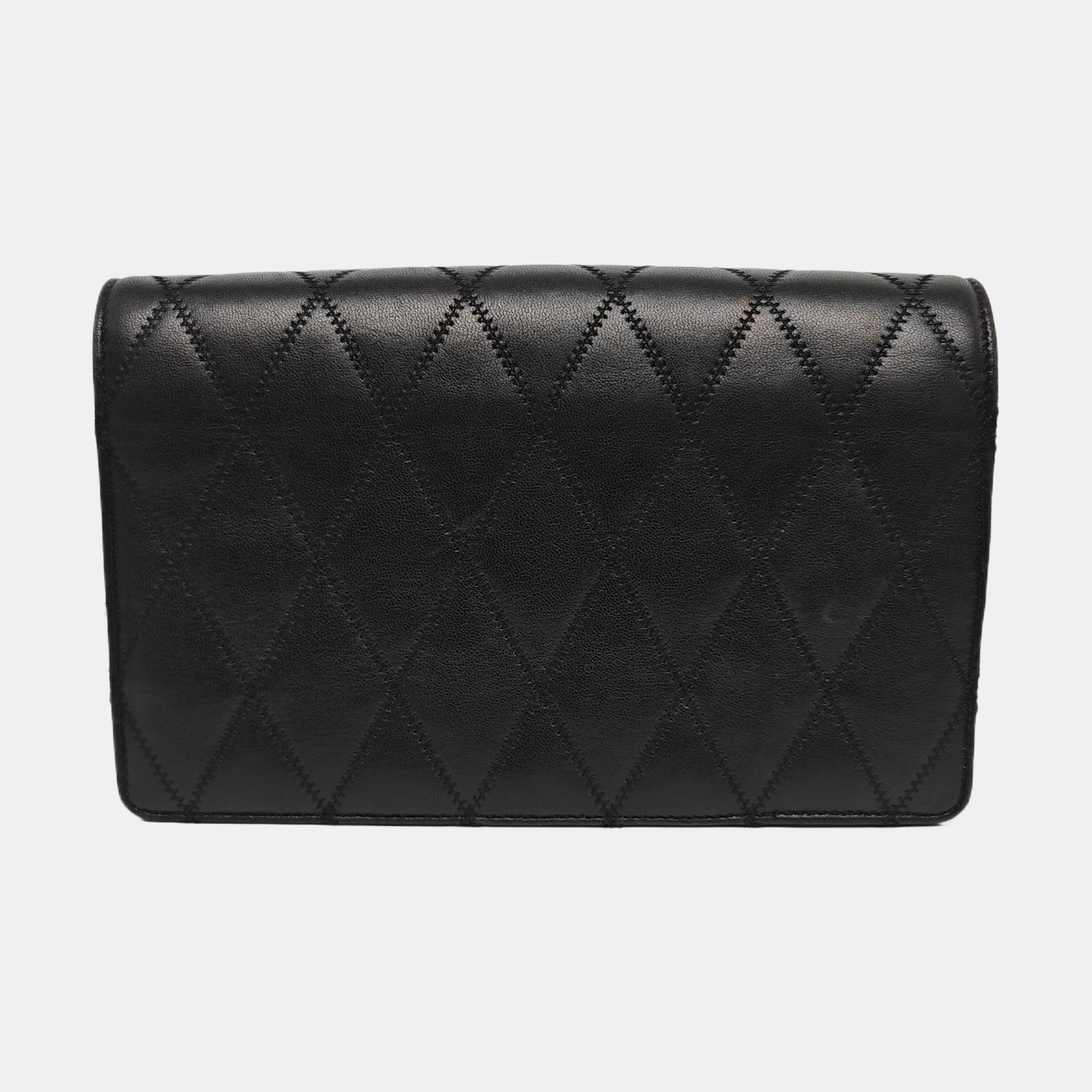ANGIE Quilted Lambskin Black