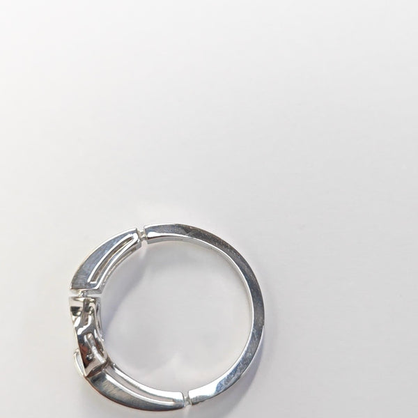 BVLGARI BVLGARI 18k White Gold Silver Ring EU 56
